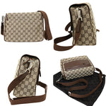 Gucci Gg Canvas Beige Canvas Shoulder Bag (Pre-Owned)