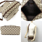 Gucci Gg Canvas Beige Canvas Shoulder Bag (Pre-Owned)