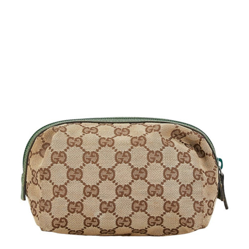 Gucci Gg Canvas Beige Canvas Clutch Bag (Pre-Owned)