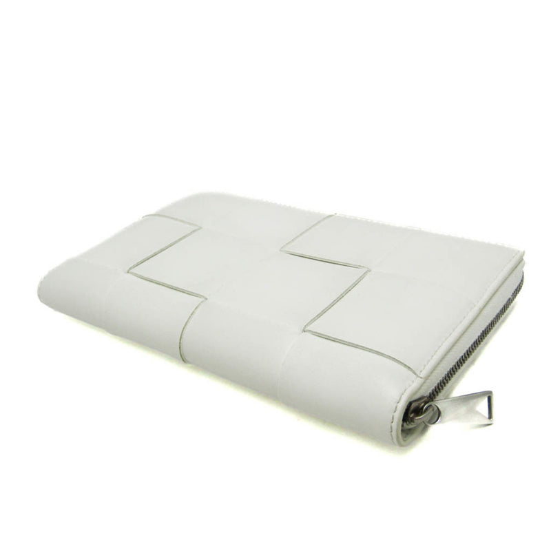 Bottega Veneta Cassette White Leather Wallet  (Pre-Owned)