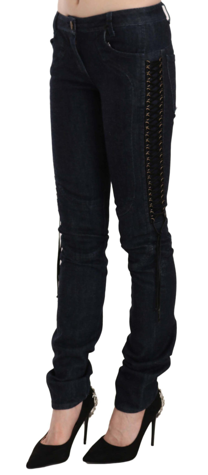 Just Cavalli Elegant Low Waist Skinny Women's Trousers