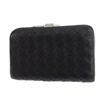 Bottega Veneta Intrecciato Black Leather Wallet  (Pre-Owned)