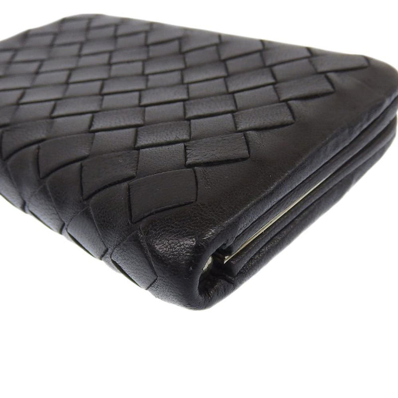 Bottega Veneta Intrecciato Black Leather Wallet  (Pre-Owned)