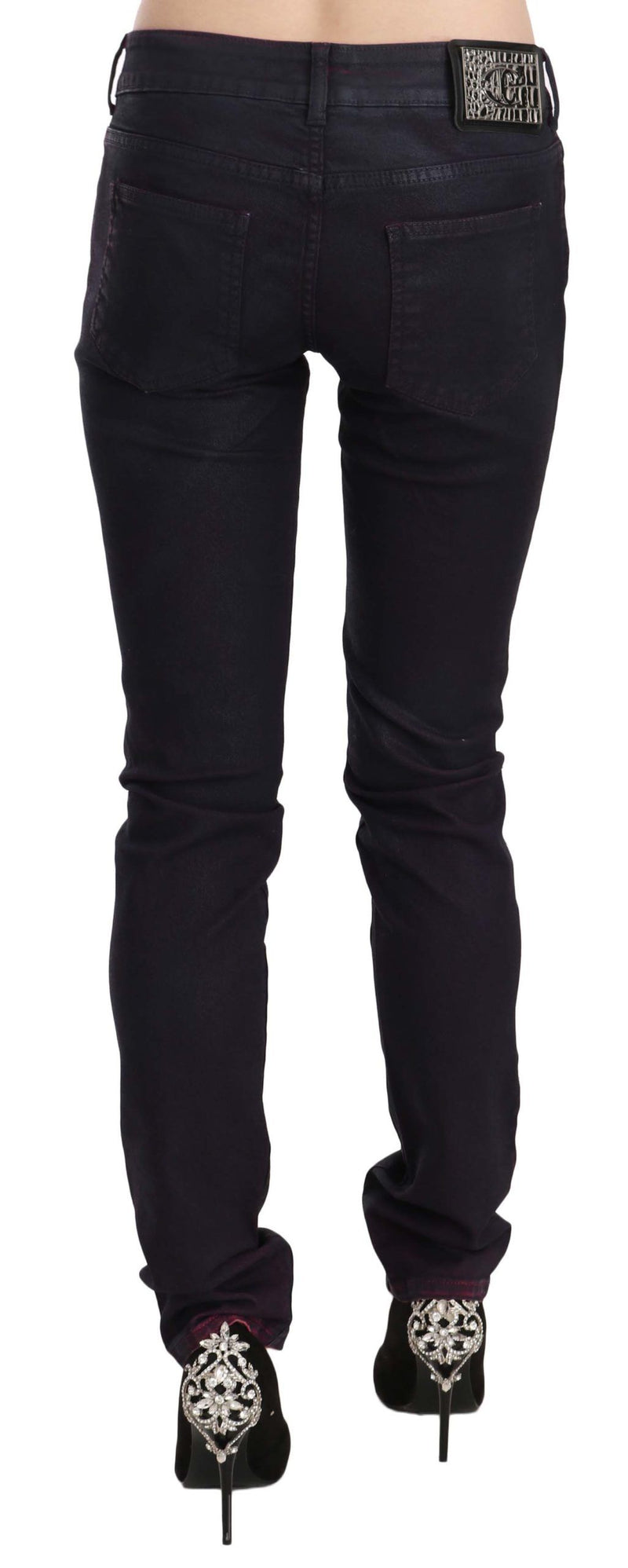 Just Cavalli Chic Black Low Waist Skinny Women's Denim