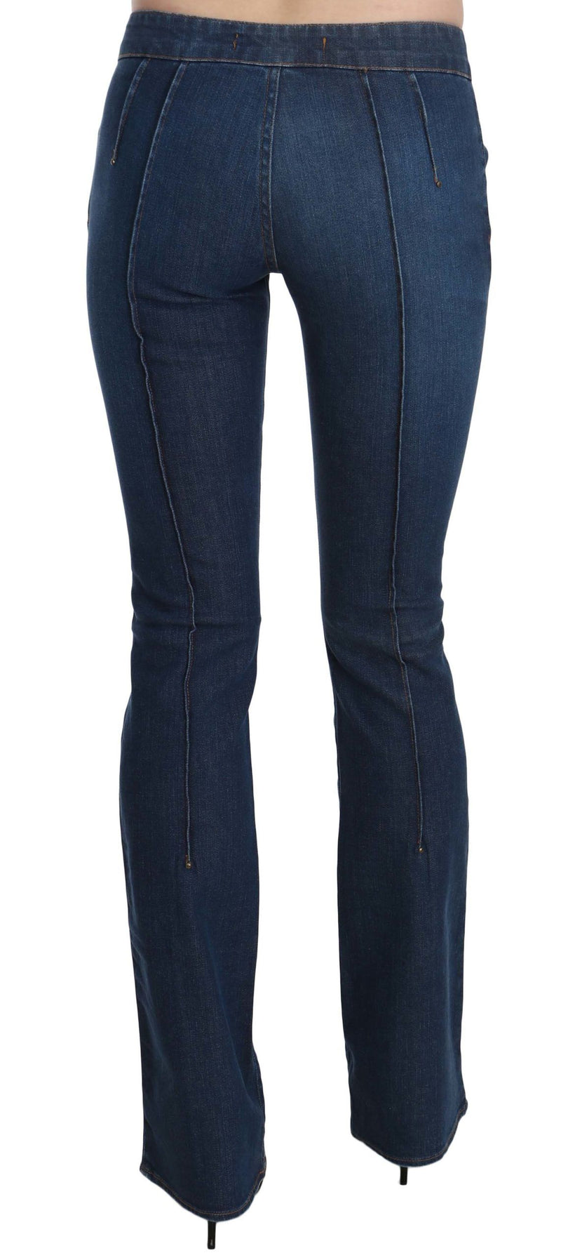 Just Cavalli Chic Blue Washed Boot Cut Denim Women's Pants