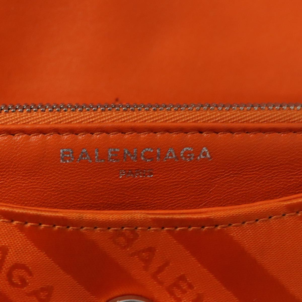 Balenciaga Bb  Chaine Orange Synthetic Shoulder Bag (Pre-Owned)