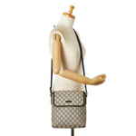 Gucci Gg Supreme Beige Canvas Shoulder Bag (Pre-Owned)