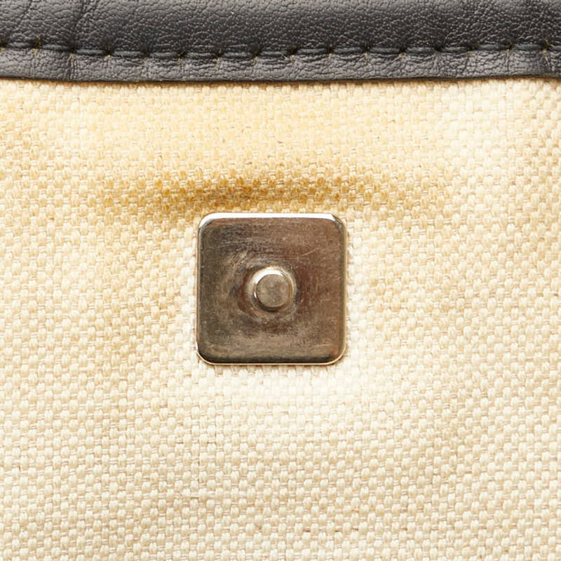 Gucci Gg Supreme Beige Canvas Shoulder Bag (Pre-Owned)