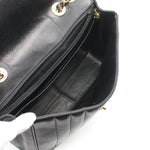 Chanel Timeless Black Leather Shoulder Bag (Pre-Owned)