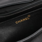 Chanel Timeless Black Leather Shoulder Bag (Pre-Owned)