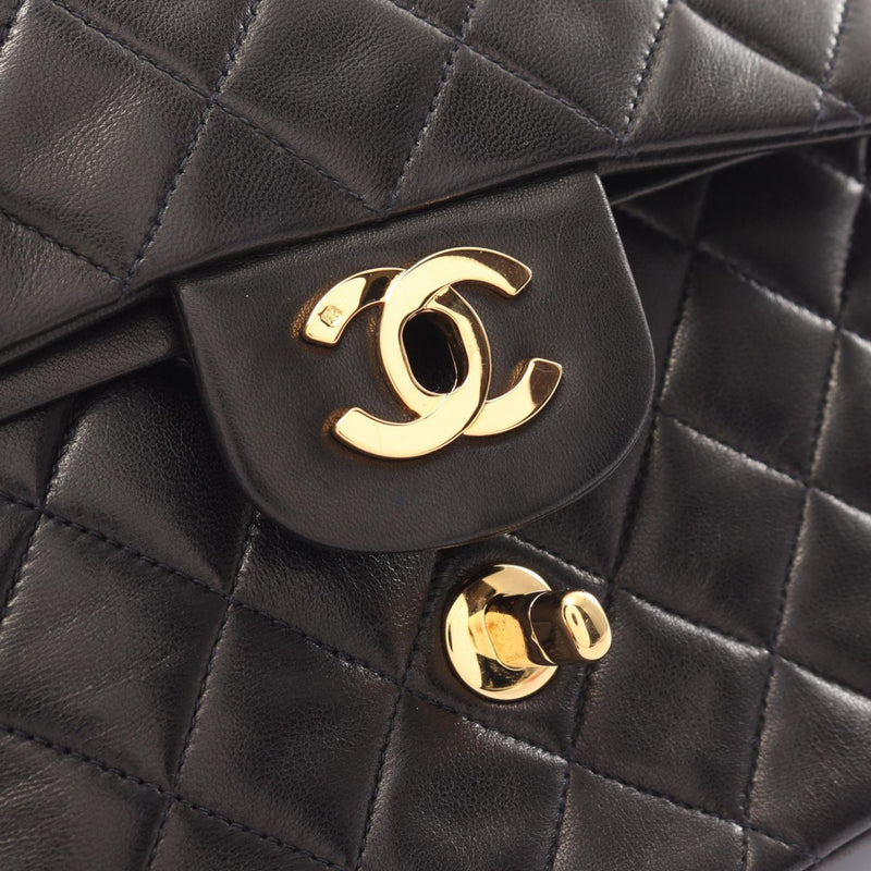 Chanel Timeless Black Leather Shoulder Bag (Pre-Owned)