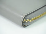 Gucci Bamboo Grey Leather Wallet  (Pre-Owned)