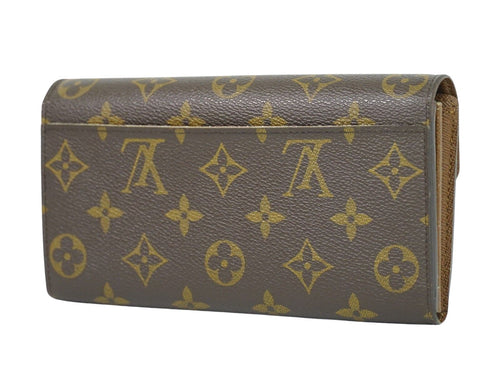 Louis Vuitton Sarah Brown Canvas Wallet  (Pre-Owned)