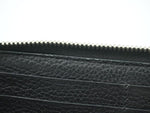 Gucci Zip Around Black Leather Wallet  (Pre-Owned)