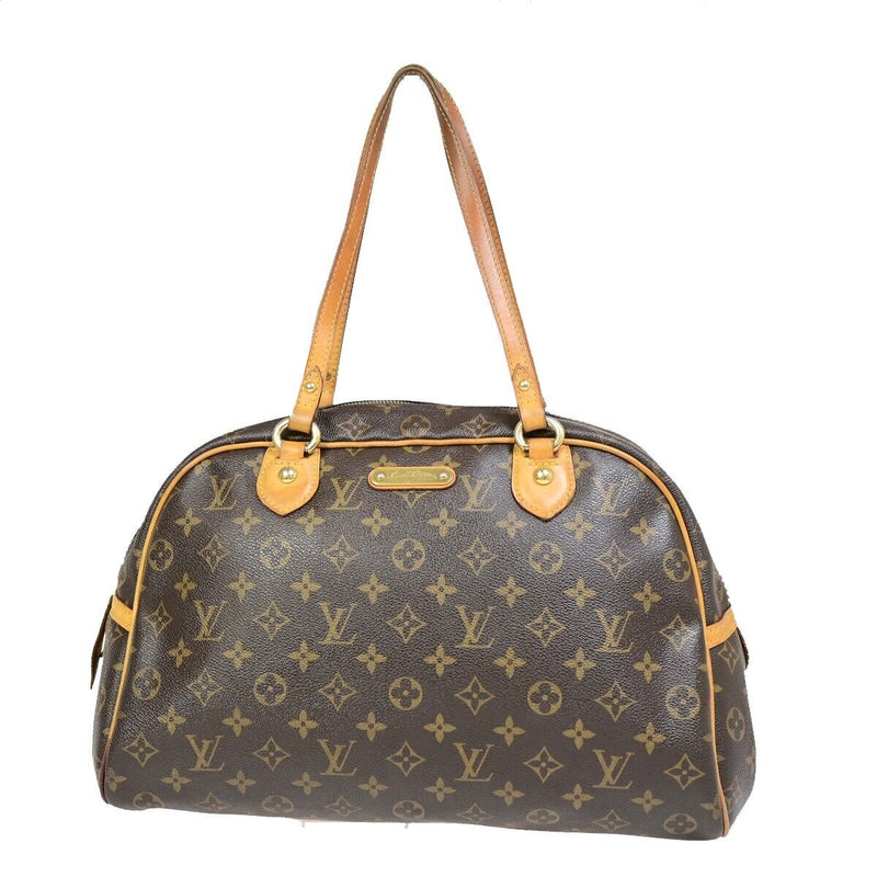 Louis Vuitton Montorgueil Brown Canvas Shoulder Bag (Pre-Owned)