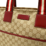 Gucci Gg Canvas Beige Canvas Tote Bag (Pre-Owned)