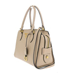 Prada Saffiano Beige Leather Handbag (Pre-Owned)