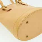 Louis Vuitton Bucket Pm Beige Leather Shoulder Bag (Pre-Owned)