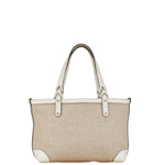 Gucci Craft Beige Canvas Handbag (Pre-Owned)