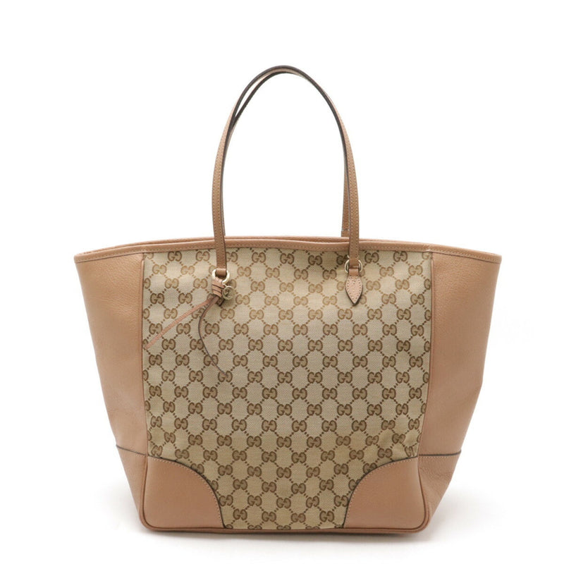 Gucci Gg Canvas Beige Canvas Tote Bag (Pre-Owned)