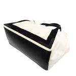 Balenciaga Navy Cabas White Canvas Tote Bag (Pre-Owned)