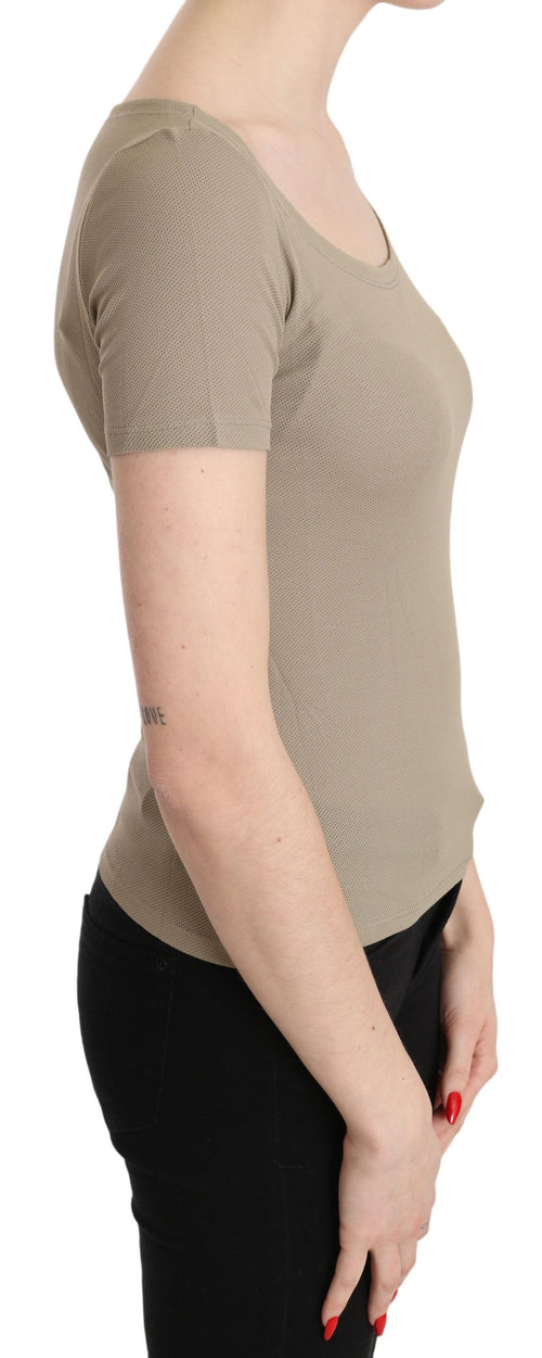 GF Ferre Chic Gray Nylon Tank Top with Designer Women's Flair