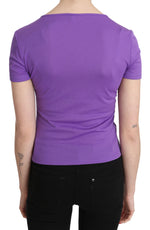 GF Ferre Chic Purple Casual Top for Everyday Women's Elegance