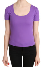 GF Ferre Chic Purple Casual Top for Everyday Women's Elegance