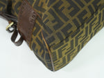 Fendi Etniko Brown Canvas Handbag (Pre-Owned)