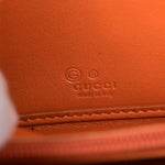 Gucci Micro Guccissima Orange Leather Wallet  (Pre-Owned)