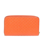 Gucci Micro Guccissima Orange Leather Wallet  (Pre-Owned)