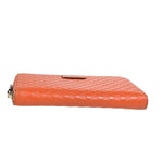 Gucci Micro Guccissima Orange Leather Wallet  (Pre-Owned)