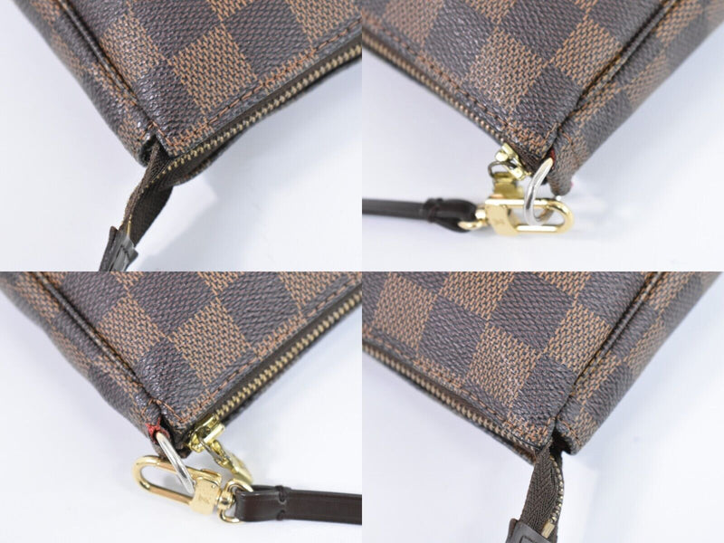 Louis Vuitton Pochette Accessoires Brown Canvas Clutch Bag (Pre-Owned)