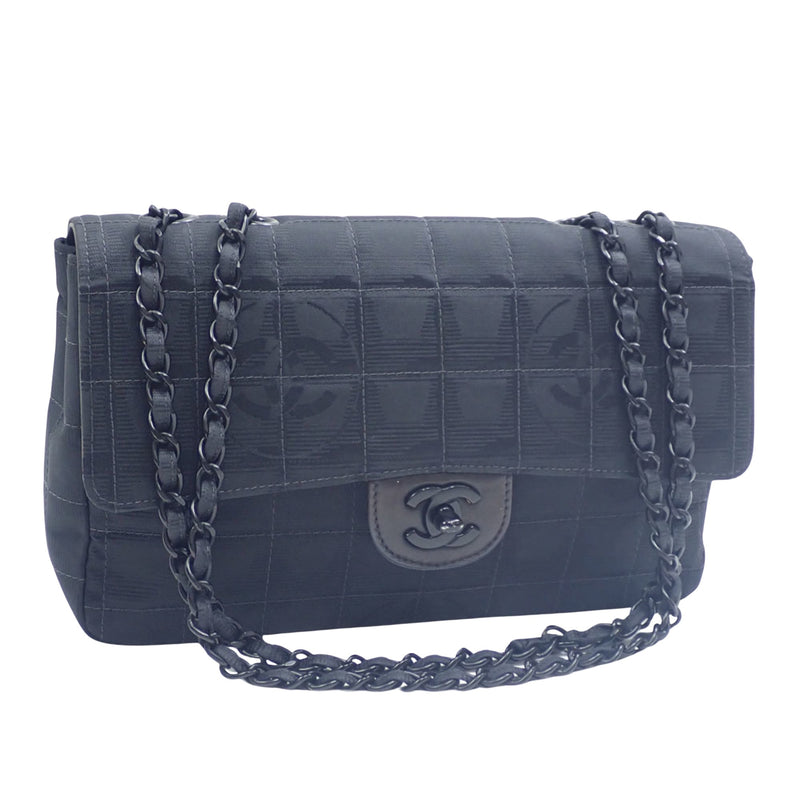 Chanel Timeless Black Synthetic Shoulder Bag (Pre-Owned)