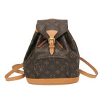 Louis Vuitton Montsouris Brown Canvas Backpack Bag (Pre-Owned)