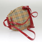 Burberry Nova Check Beige Canvas Backpack Bag (Pre-Owned)