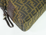 Fendi Zucca Brown Canvas Tote Bag (Pre-Owned)