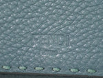 Fendi Selleria Blue Leather Wallet  (Pre-Owned)