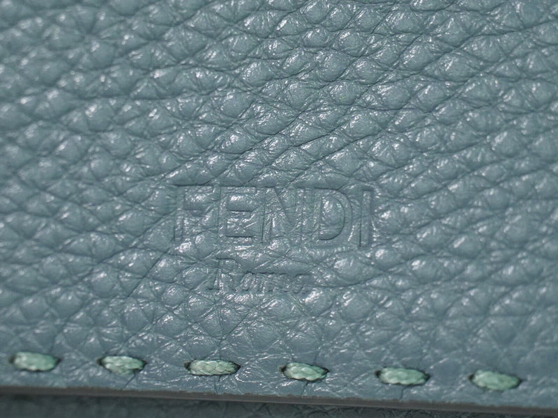 Fendi Selleria Blue Leather Wallet  (Pre-Owned)