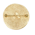 Chanel Gold Gold Plated Brooch Jewelry (Pre-Owned)