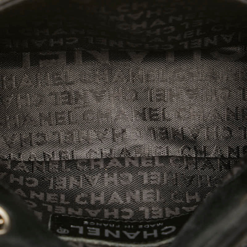 Chanel Timeless Black Canvas Shoulder Bag (Pre-Owned)