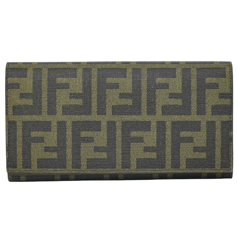 Fendi Brown Canvas Wallet  (Pre-Owned)