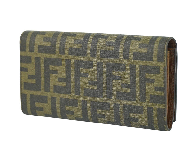 Fendi Brown Canvas Wallet  (Pre-Owned)