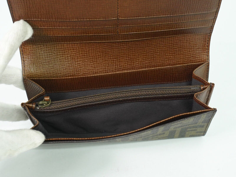 Fendi Brown Canvas Wallet  (Pre-Owned)