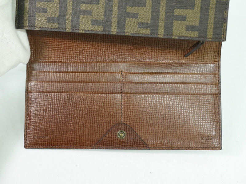 Fendi Brown Canvas Wallet  (Pre-Owned)