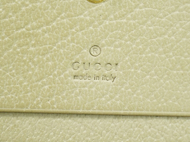 Gucci Horsebit Beige Canvas Wallet  (Pre-Owned)