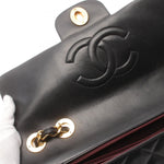 Chanel Jumbo Black Leather Shoulder Bag (Pre-Owned)