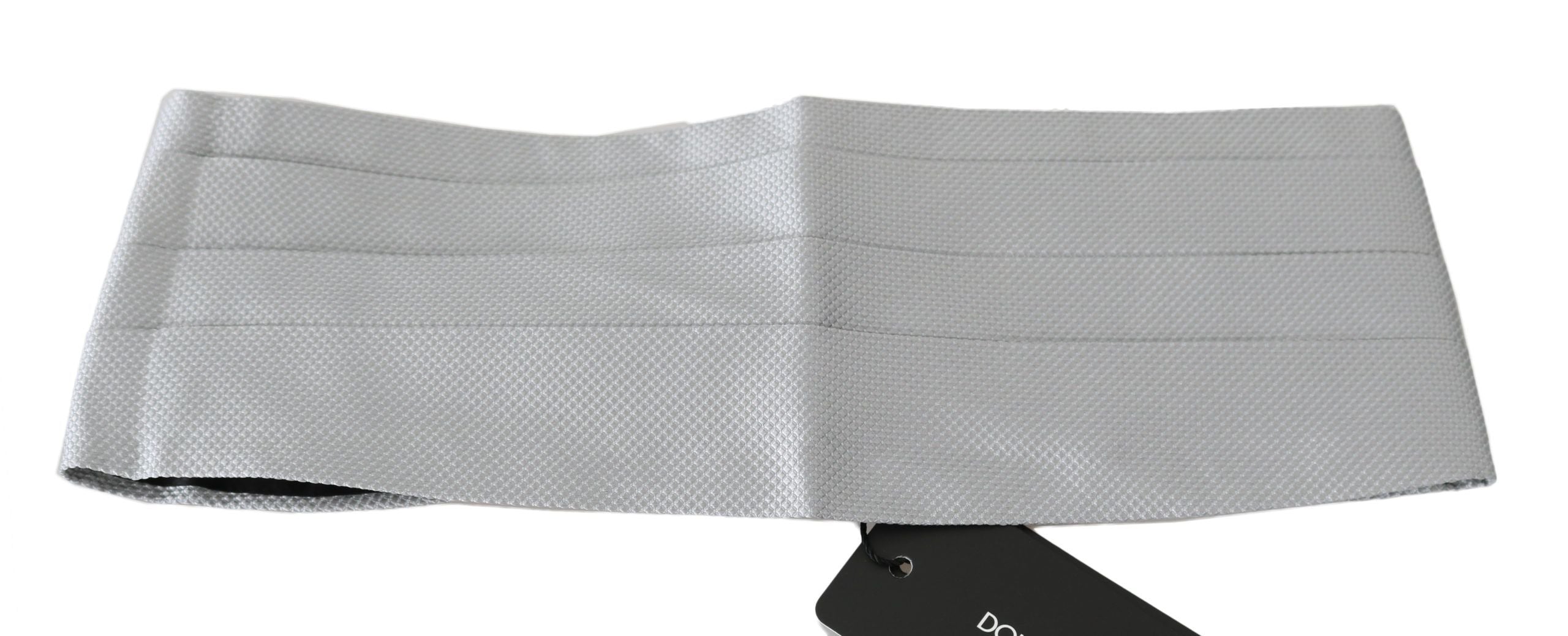 Dolce & Gabbana Elegant Silk Gray Men's Cummerbund