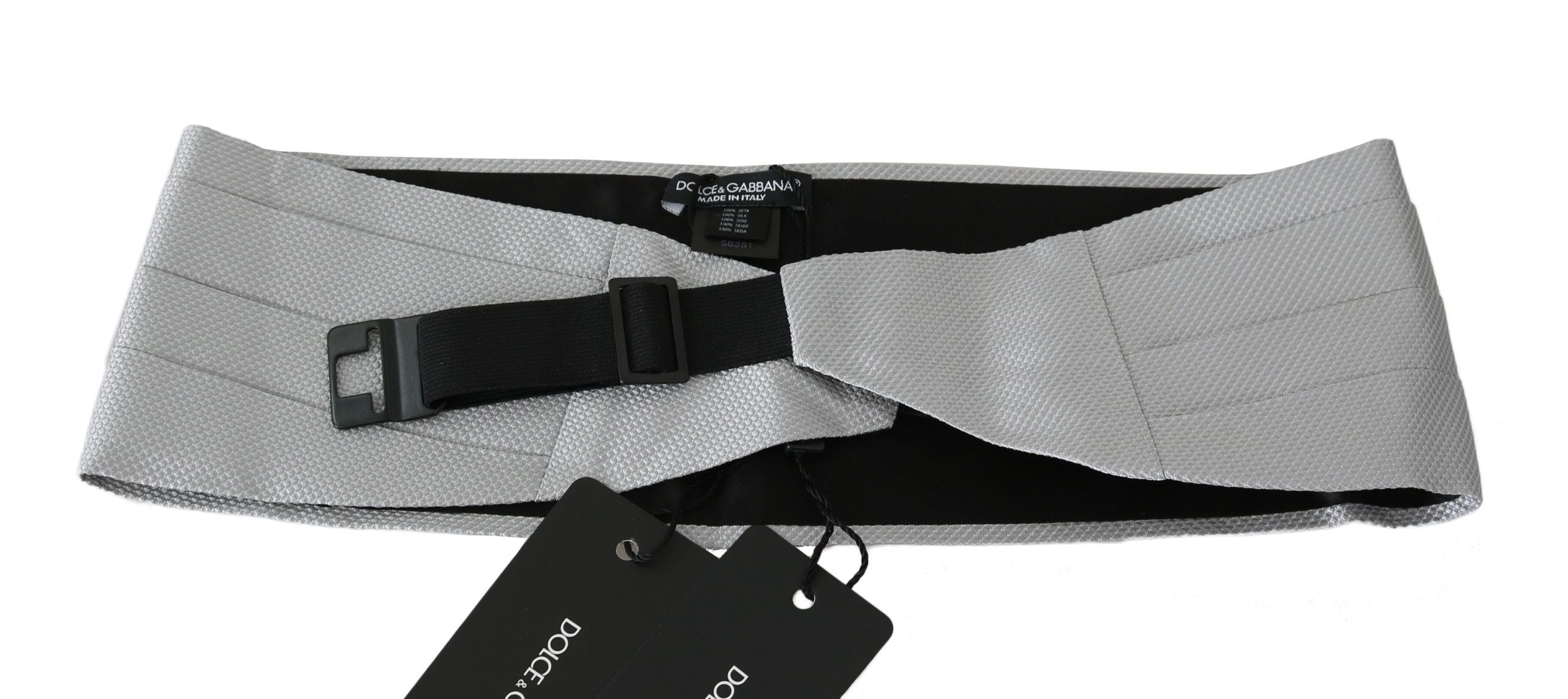 Dolce & Gabbana Elegant Silk Gray Men's Cummerbund