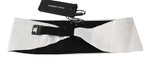 Dolce & Gabbana Elegant White Silk Men's Cummerbund